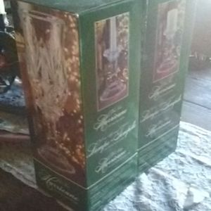 2- Two piece Hurricanne Lamps